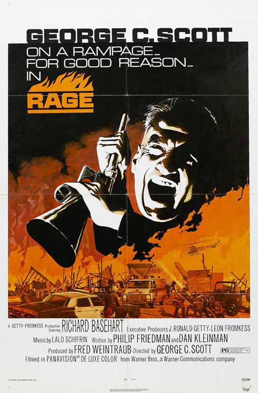 Rage Movie Poster Print showcasing vibrant cinematic artwork.