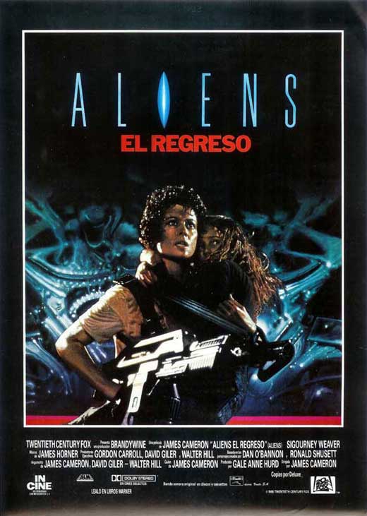 Aliens Movie Poster Print showcasing iconic science fiction art