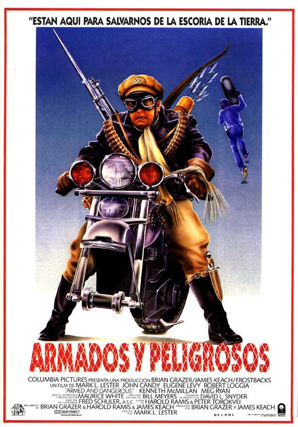 Armed and Dangerous Movie Poster Print showcasing classic comedy artwork.