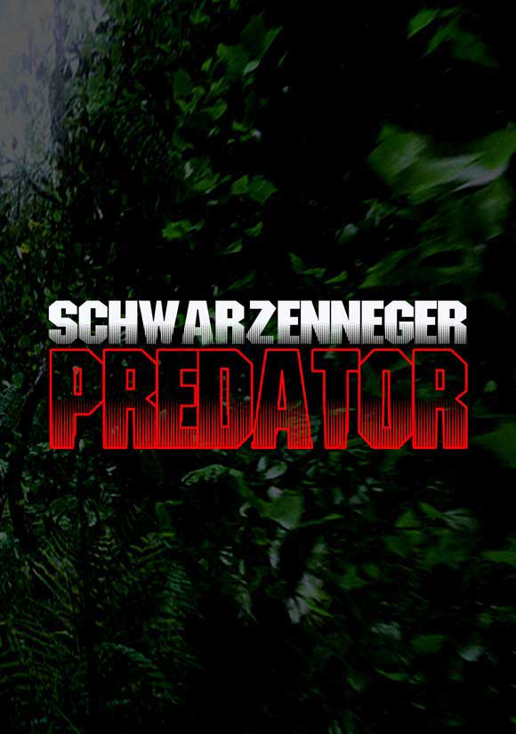 Predator Movie Poster Print showcasing iconic sci-fi imagery.