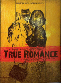 True Romance Movie Poster Print featuring iconic film imagery.