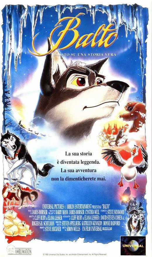 Balto Movie Poster Print - 11x17 Wall Art Decor
