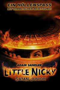 Little Nicky Movie Poster featuring Adam Sandler in a comedic scene.