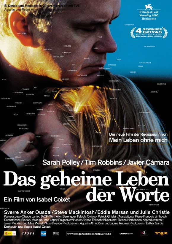 The Secret Life of Words Movie Poster Print featuring captivating imagery