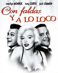Some Like It Hot movie poster print featuring Tony Curtis and Jack Lemmon.