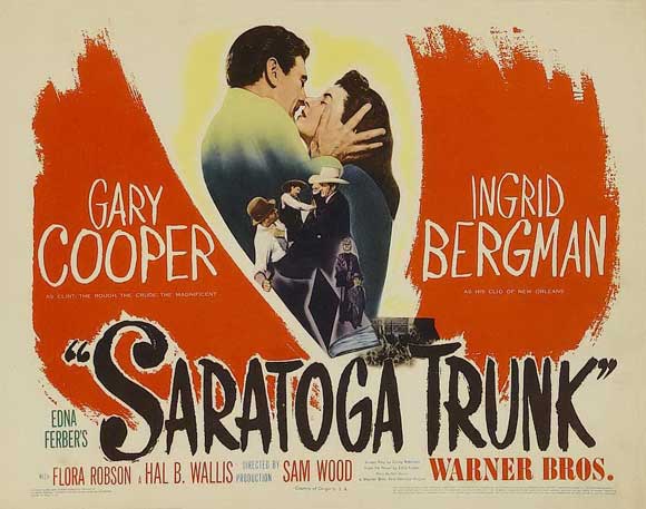 Saratoga Trunk Movie Poster Print showcasing classic cinema elegance.