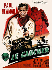 The Left-Handed Gun Movie Poster Print showcasing classic cinema imagery.