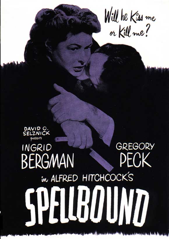 Spellbound Movie Poster Print showcasing classic film art.