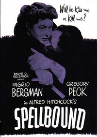 Spellbound Movie Poster Print showcasing classic film art.