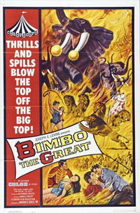 Bimbo the Great Movie Poster Print featuring classic animation art.
