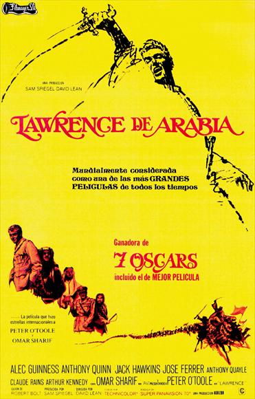 Lawrence of Arabia Movie Poster Print showcasing classic film art.