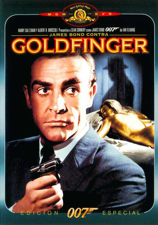 Goldfinger Movie Poster Print featuring James Bond