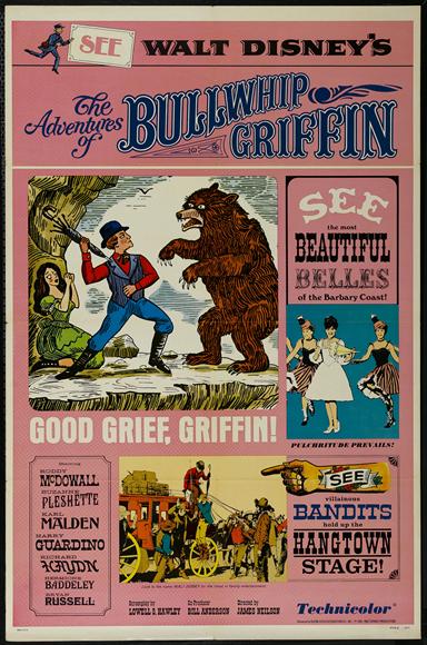 The Adventures of Bullwhip Griffin Movie Poster Print showcasing classic cinema adventure.