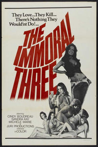 The Immoral Three Movie Poster Print showcasing cinematic artistry.
