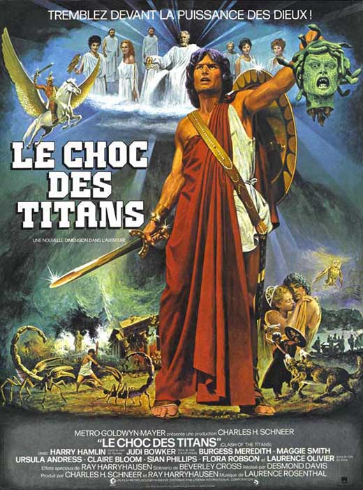 Clash of the Titans Movie Poster Print showcasing epic adventure.