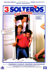 Three Men and a Cradle Movie Poster Print featuring iconic film imagery