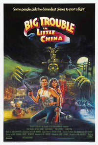 Big Trouble in Little China Movie Poster Print featuring iconic film imagery.