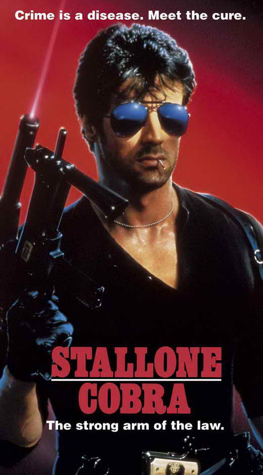 Cobra Movie Poster Print featuring action film imagery.
