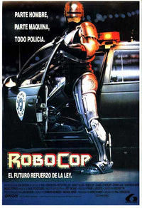 RoboCop Movie Poster Print showcasing iconic sci-fi artwork.