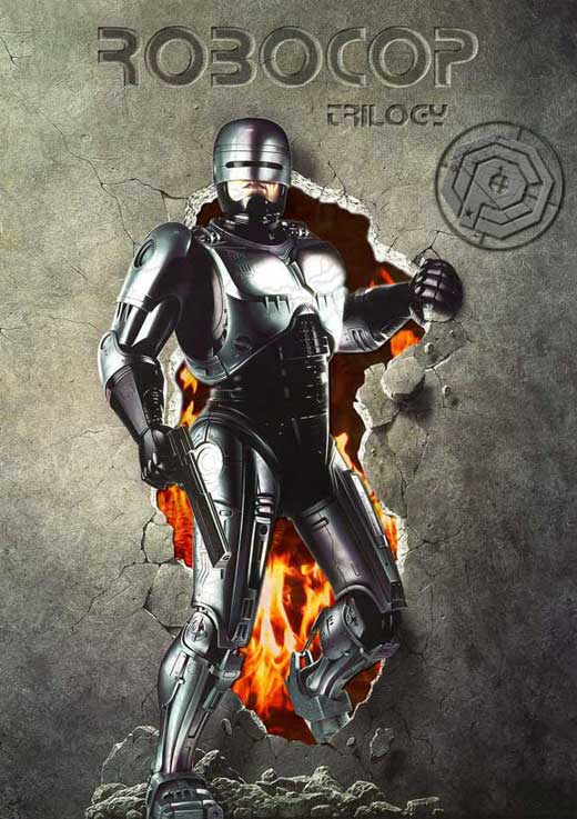 RoboCop Movie Poster Print showcasing iconic action film art.