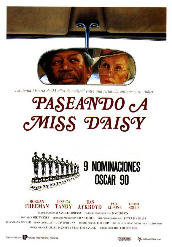 Driving Miss Daisy Movie Poster Print showcasing classic film imagery.