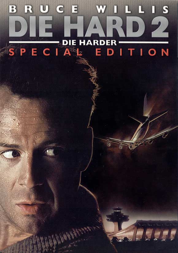 Die Hard 2: Die Harder Movie Poster Print featuring action scenes.