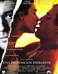 Indecent Proposal Movie Poster Print showcasing iconic film imagery.