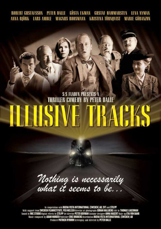 Illusive Tracks Movie Poster Print showcasing captivating film visuals.