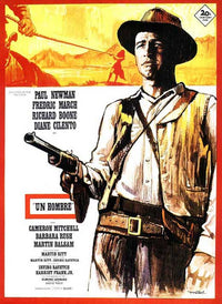 Hombre Movie Poster Print showcasing classic Western film art.