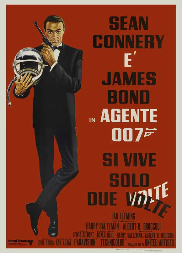 You Only Live Twice Movie Poster Print featuring classic James Bond design.