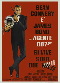 You Only Live Twice Movie Poster Print featuring classic James Bond design.