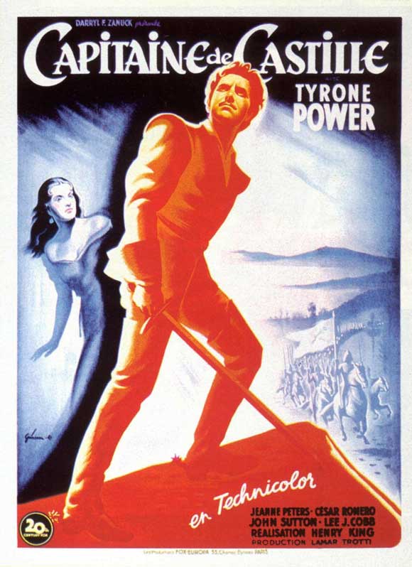 Captain from Castile Movie Poster Print showcasing classic cinema art