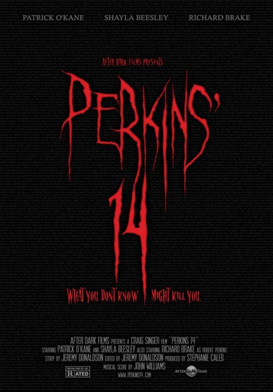 Perkins' 14 Movie Poster Print showcasing cinematic art.
