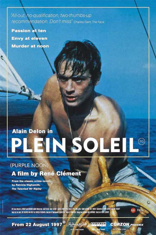 Purple Noon Movie Poster Print showcasing vibrant colors and cinematic design