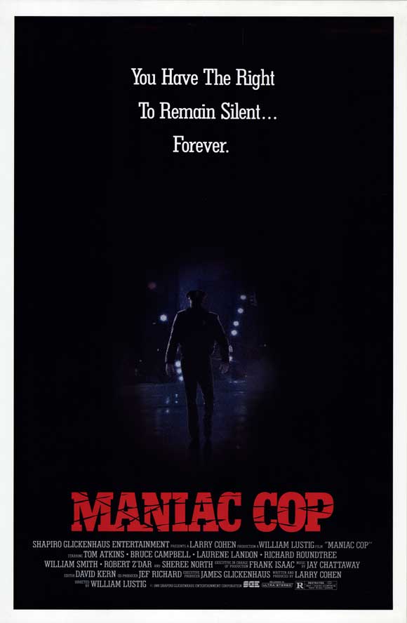Maniac Cop Movie Poster Print featuring horror artwork
