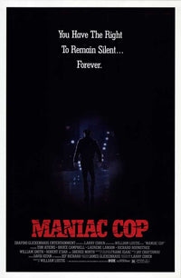 Maniac Cop Movie Poster Print featuring horror artwork