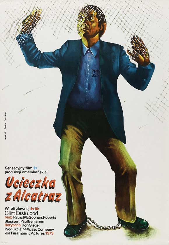 Escape from Alcatraz Movie Poster Print featuring iconic film imagery.