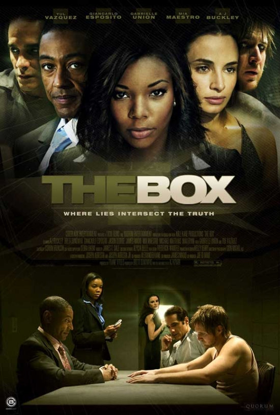 The Box movie poster print showcasing captivating artwork.