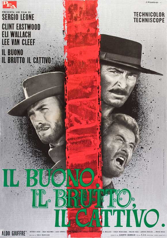 The Good, the Bad and the Ugly Movie Poster Print showcasing classic Western art.
