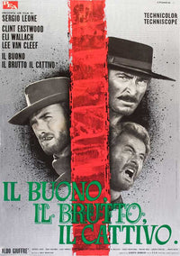 The Good, the Bad and the Ugly Movie Poster Print showcasing classic Western art.