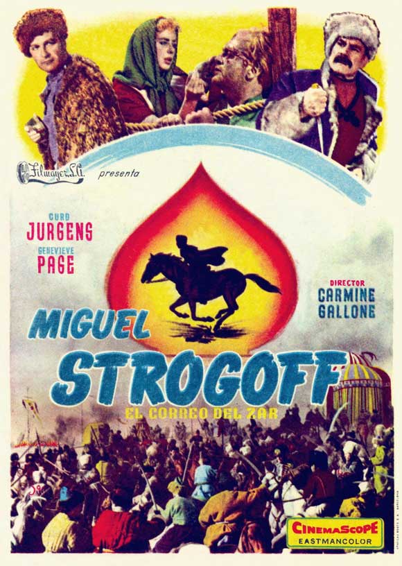 Michael Strogoff movie poster print featuring vibrant colors and stunning visuals.