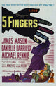 Five Fingers Movie Poster Print showcasing dynamic cinema art.