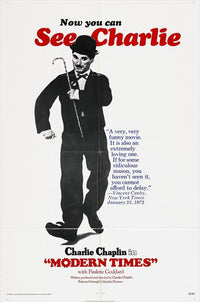 Modern Times Movie Poster Print featuring Charlie Chaplin
