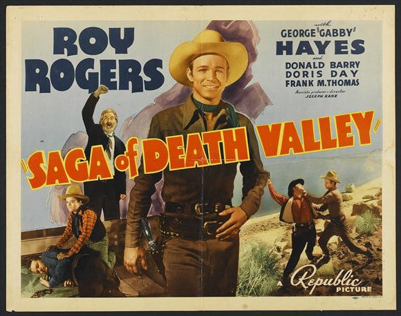 Saga of Death Valley Movie Poster Print featuring captivating visuals.