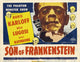 Son of Frankenstein Movie Poster Print showcasing classic horror film art.