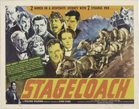 Stagecoach Movie Poster Print 11 x 17 featuring classic Western theme.