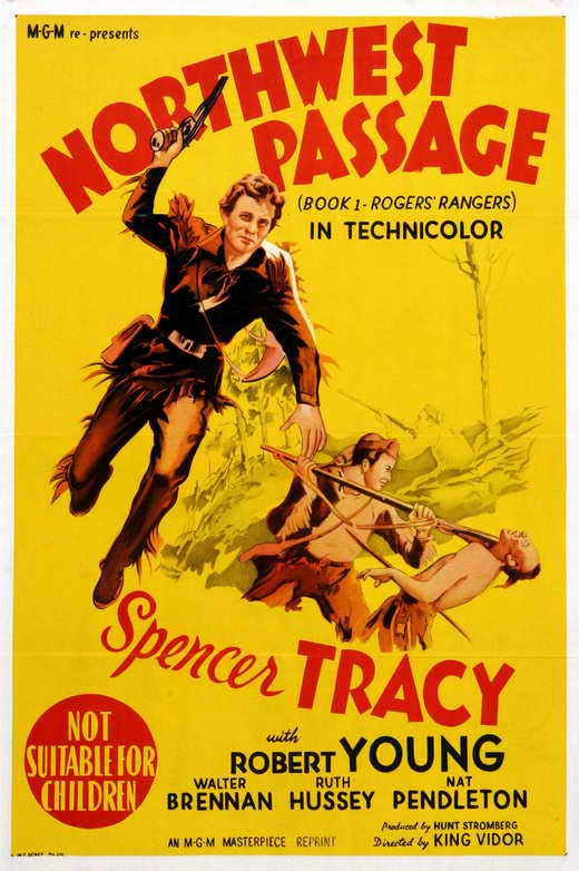 Northwest Passage Movie Poster Print featuring epic adventure imagery.
