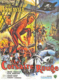 The Crimson Pirate Movie Poster Print showcasing classic film artwork.
