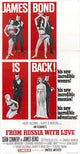 From Russia with Love Movie Poster Print featuring classic espionage design.