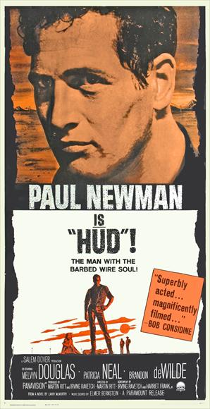 Hud Movie Poster Print featuring classic film artwork